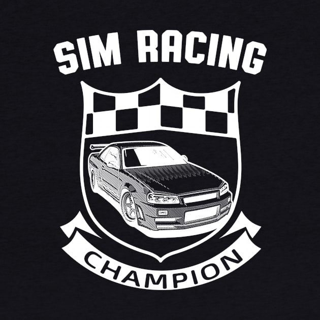 Sim Racing Champion Motorsport Gamer by Foxxy Merch